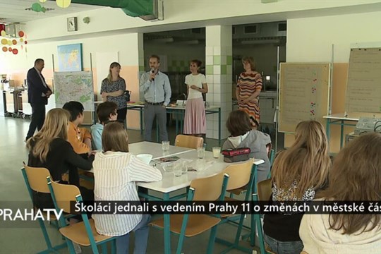 Školáci jednali s vedením Prahy 11 o změnách v městské části