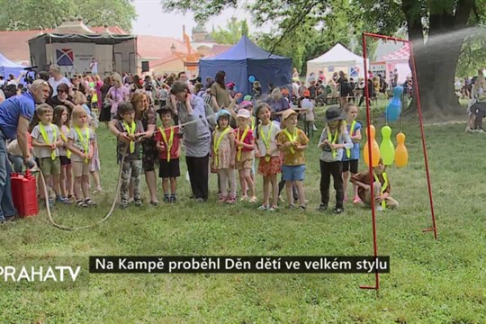 Na Kampě proběhl Děn dětí ve velkém stylu