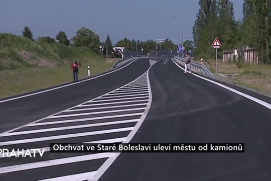 Obchvat ve Staré Boleslavi uleví městu od kamionů