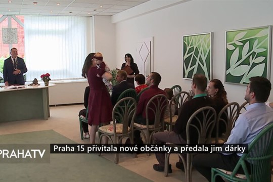 Praha 15 přivítala nové občánky a předala jim dárky