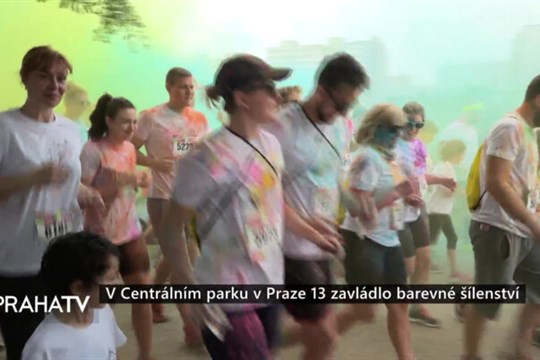 V Centrálním parku v Praze 13 zavládlo barevné šílenství