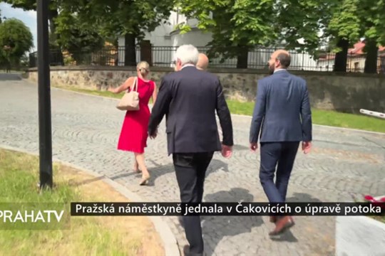 Pražská náměstkyně jednala v Čakovicích o úpravě potoka
