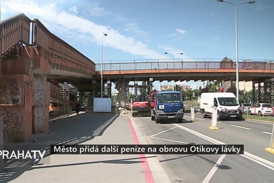 Město přidá další peníze na obnovu Otíkovy lávky