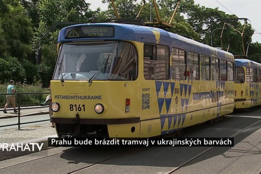 Prahu bude brázdit tramvaj v ukrajinských barvách