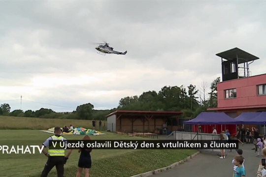 V Újezdě oslavili Dětský den s vrtulníkem a člunem
