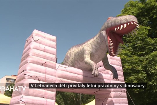 V Letňanech děti přivítaly letní prázdniny s dinosaury