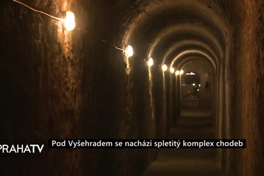 Pod Vyšehradem se nachází spletitý komplex chodeb