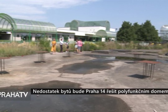 Nedostatek bytů bude Praha 14 řešit polyfunkčním domem