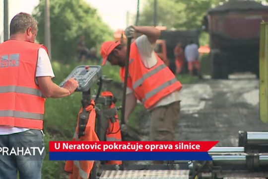 U Neratovic pokračuje oprava silnice