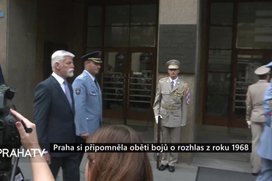 Praha si připomněla oběti bojů o rozhlas v roce 1968