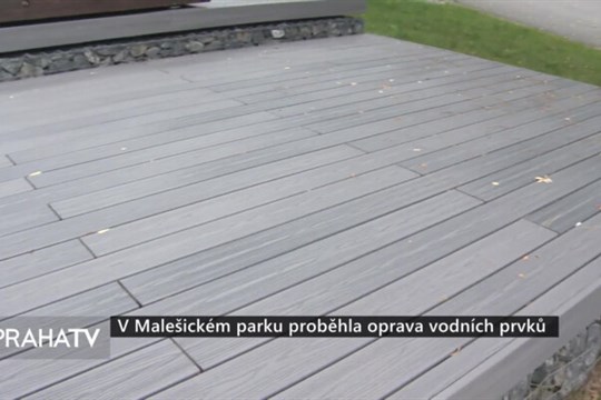 V Malešickém parku proběhla oprava vodních prvků