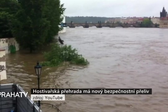 Hostivařská přehrada má nový bezpečnostní přeliv
