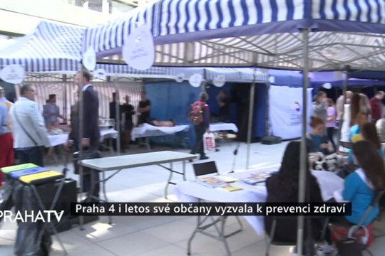 Praha 4 i letos své občany vyzvala k prevenci zdraví