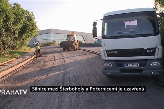 Silnice mezi Šterboholy a Počernicemi je uzavřená