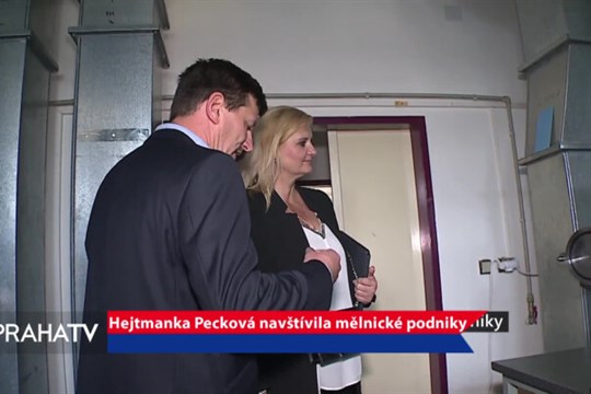 Hejtmanka Pecková navštívila mělnické podniky
