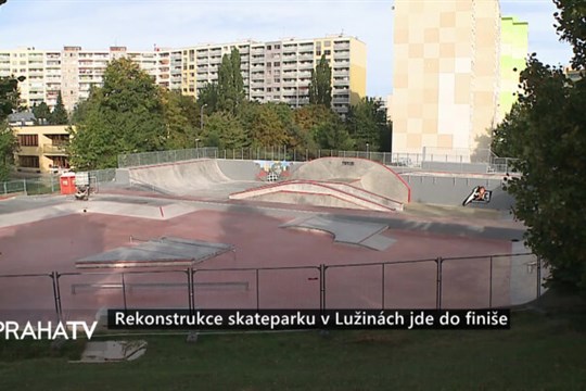 Rekonstrukce skateparku v Lužinách jde do finiše