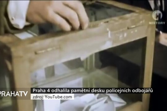 Praha 4 odhalila pamětní desku policejních odbojářů