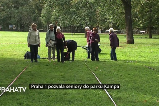 Praha 1 pozvala seniory do parku Kampa