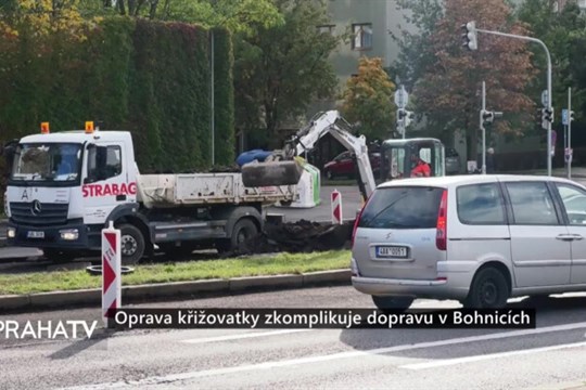 Oprava křižovatky zkomplikuje dopravu v Bohnicích