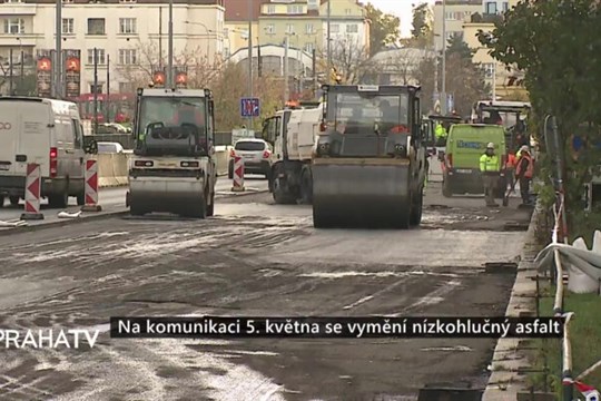 Na komunikaci 5. května se vymění nízkohlučný asfalt