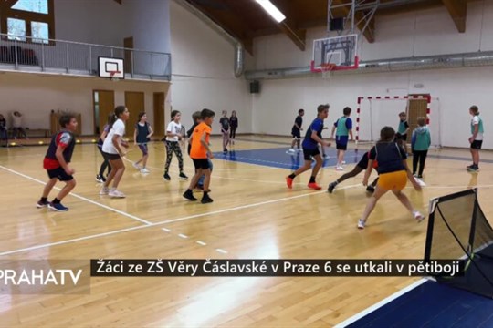 Žáci ze ZŠ Věry Čáslavské v Praze 6 se utkali v pětiboji