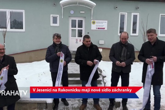 V Jesenici na Rakovnicku mají nové sídlo záchranky