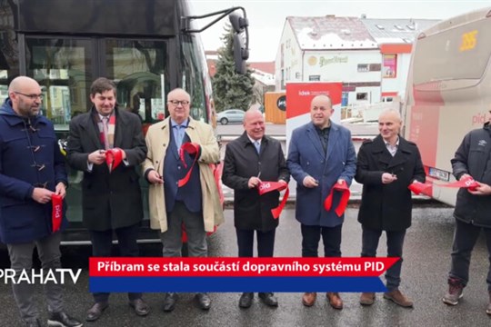 Příbram se stala součástí dopravního systému PID