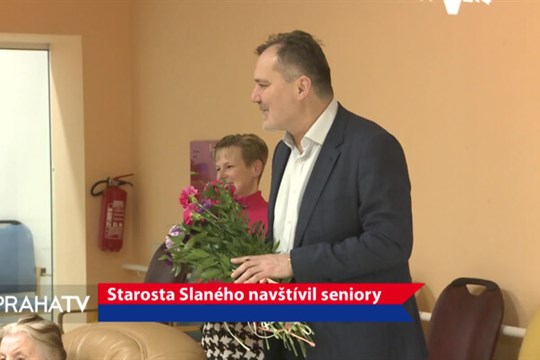 Starosta Slaného navštívil seniory