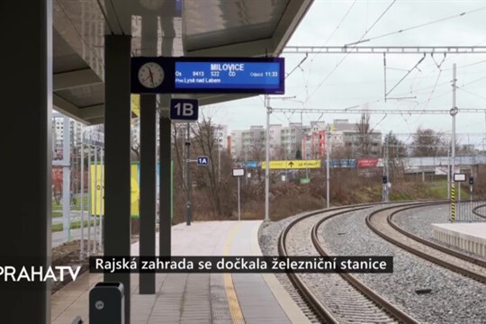 Rajská zahrada se dočkala železniční stanice