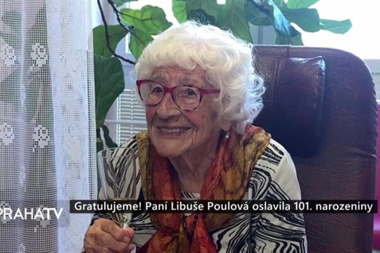 Gratulujeme! Paní Libuše Poulová oslavila 101. narozeniny