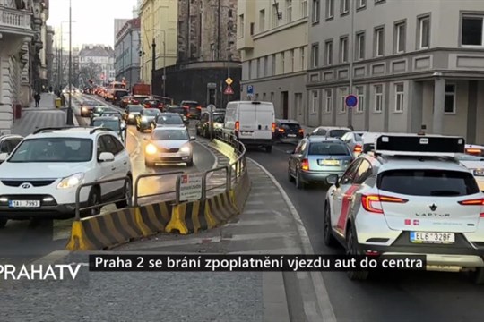 Praha 2 se brání zpoplatnění vjezdu aut do centra