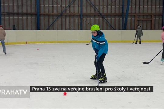 Praha 13 zve na veřejné bruslení pro školy i veřejnost