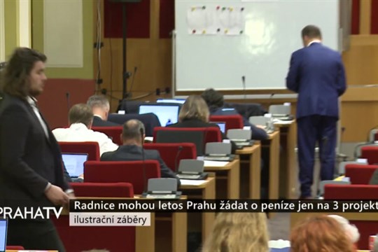 Radnice mohou letos Prahu žádat o peníze jen na 3 projekty