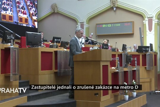 Zastupitelé jednali o zrušené zakázce na metro D