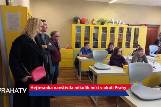 Hejtmanka navštívila několik míst v okolí Prahy