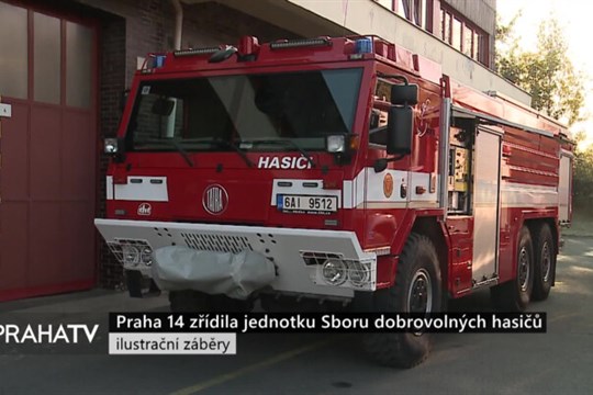Praha 14 zřídila jednotku Sboru dobrovolných hasičů