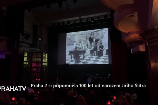 Praha 2 si připomněla 100 let od narození Jiřího Šlitra