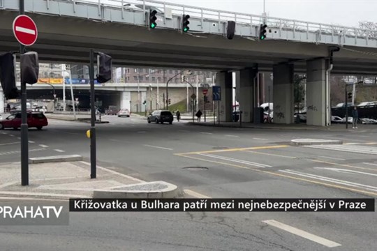 KŘIŽOVATKA U BULHARA PATŘÍ MEZI NEJNEBEZPEČNĚJŠÍ V PRAZE