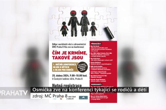 Osmička zve na konferenci týkající se rodičů a dětí