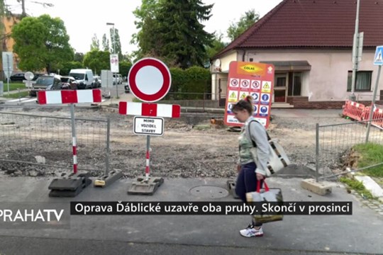 Oprava Ďáblické uzavře oba pruhy. Skončí v prosinci