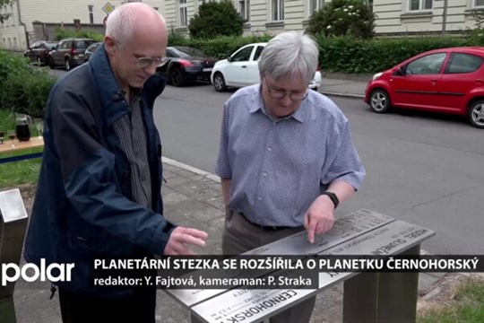 Planetární stezka v Opavě se rozšířila o planetku Černohorský. Je poctou prvnímu rektorovi SU