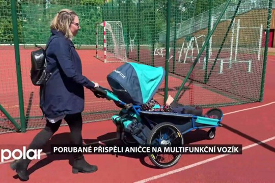 Porubané přispěli Aničce na multifunkční vozík. Poprvé se tak dostane k moři