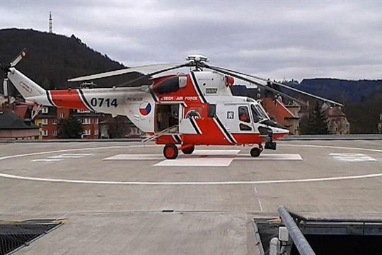 Heliport na karlovarské nemocnici projde modernizací