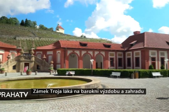 Zámek Troja láká na barokní výzdobu a zahradu