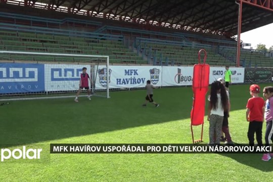 Městský fotbalový klub Havířov upořádal pro všechny prvňáky velkou náborovou akci