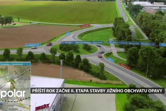 Příští rok začne II. etapa stavby jižního obchvatu Opavy. ŘSD vyhlásilo tendr na zhotovitele