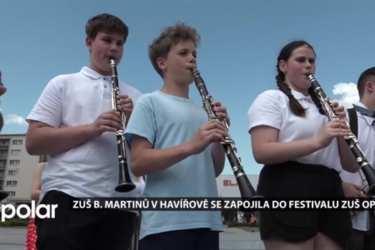 ZUŠ B. Martinů v Havířově se zapojila do festivalu ZUŠ Open, žáci se prezentovali v ulicích města