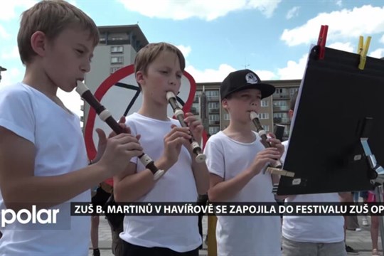 Festival ZUŠ Open se konal přímo v ulicích Havířova, o prezentaci se postarala ZUŠ B. Martinů