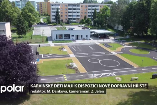 V Karviné děti dostaly nové dopravní hřiště jako dárek ke Dni dětí