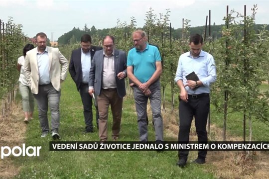 Vedení Sadů ŽIvotice jednalo s ministrem o kompenzacích za pomrzlé jabloně